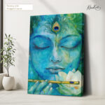 Vrindavan Grid Canvas Art - Image 4