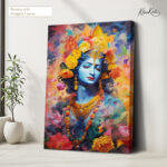 Geometric Gopala Canvas Art - Image 4