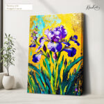 Electric Iris Canvas Wall Art - Image 4
