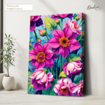 Fuchsia Dream Canvas Wall Art - Image 4