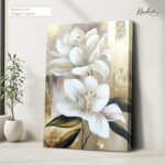 Gilded Lilies Canvas Wall Art - Image 4