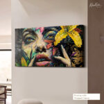 Vivid Dahlia Canvas Wall Art - Image 4