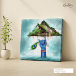 Govardhan's Gentle Lift Canvas Wall art - Image 3