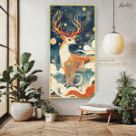 The Celestial Stag Canvas art - Image 5