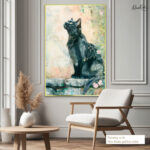 Midnight Bloom Canvas art - Image 4