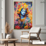 Geometric Gopala Canvas Art - Image 5