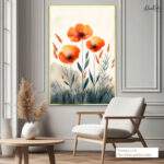Poppy Triptych Canvas Wall Art - Image 5