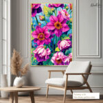 Fuchsia Dream Canvas Wall Art - Image 5