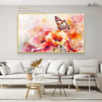 Monarch's Bloom Canvas Wall Art - Image 5