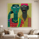 Golden Lotus Pond Canvas Art - Image 5