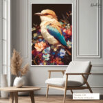 Sapphire Bloom Canvas art - Image 6