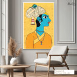 The Blue God Canvas Art - Image 6