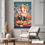Ganesha's Coronation Canvas Art - Image 6