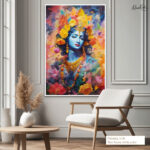 Geometric Gopala Canvas Art - Image 6