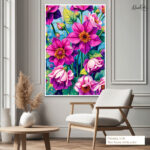 Fuchsia Dream Canvas Wall Art - Image 6