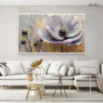 Lunar Bloom Canvas Wall Art - Image 6