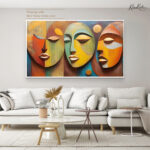 Turquoise Angle Canvas Wall Art - Image 8