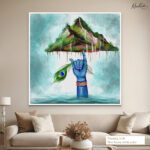 Govardhan's Gentle Lift Canvas Wall art - Image 4
