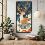 The Celestial Stag Canvas art - Image 7