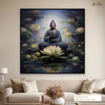 Lotus Pond Samadhi Canvas Wall art - Image 5