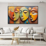 Turquoise Angle Canvas Wall Art - Image 6