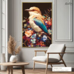 Sapphire Bloom Canvas art - Image 8