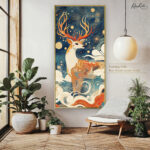 The Celestial Stag Canvas art - Image 8