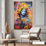 Geometric Gopala Canvas Art - Image 8