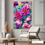 Fuchsia Dream Canvas Wall Art - Image 8