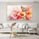 Monarch's Bloom Canvas Wall Art - Image 8