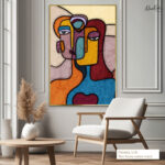 Cubist Gaze Canvas Wall Art - Image 8