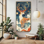 The Celestial Stag Canvas art - Image 9