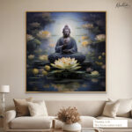 Lotus Pond Samadhi Canvas Wall art - Image 7
