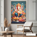 Ganesha's Coronation Canvas Art - Image 9