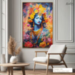 Geometric Gopala Canvas Art - Image 9