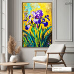 Electric Iris Canvas Wall Art - Image 9