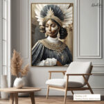 Golden Flow Canvas Wall Art - Image 9