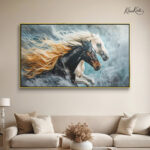 Wild Freedom horse canvas Art