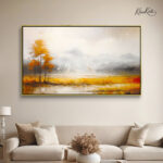 Misty-morning canvas Art