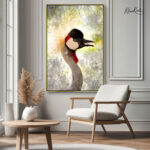 Regal Crowned Crane Canvas art