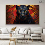 Faceted Panther Canvas art