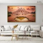 Tribal Woodland Bear Canvas art