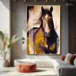 Gilded Gallop Acrylic Wall Art