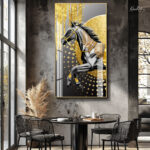 Golden Ascent Acrylic Wall Art