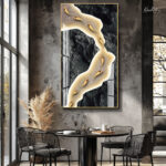 River of Gold Acrylic Wall Art