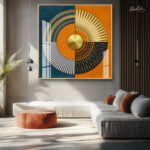 Art Deco Bloom Acrylic Wall Art