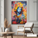 Geometric Gopala Canvas Art - Image 10