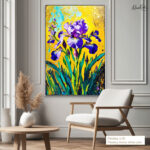 Electric Iris Canvas Wall Art - Image 10