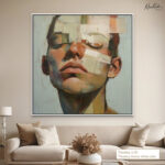 Cerulean Bloom Canvas Wall Art - Image 10