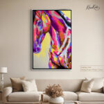 Electric Pink Horse canvas Art - Image 10